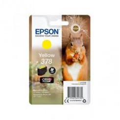 Epson 378 Yellow Original Ink Cartridge C13T37844010 (4.1 ml) for Expression Home XP-8605, 8606